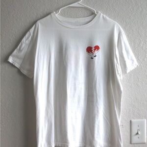 White Heart Graphic Tee